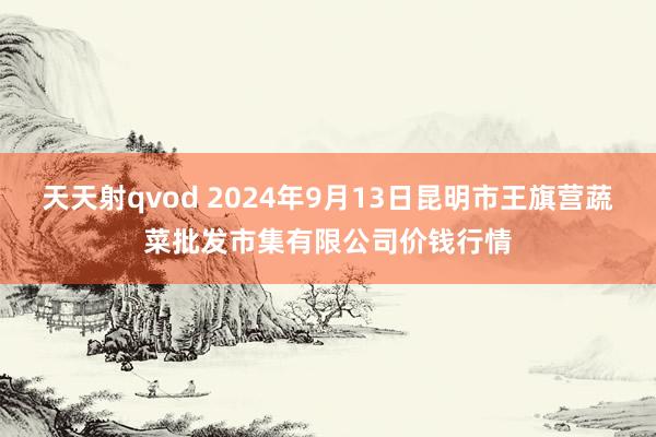 天天射qvod 2024年9月13日昆明市王旗营蔬菜批发市集有限公司价钱行情