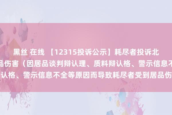 黑丝 在线 【12315投诉公示】耗尽者投诉北鼎股份导致耗尽者受到居品伤害（因居品谈判辩认理、质料辩认格、警示信息不全等原因而导致耗尽者受到居品伤害）问题