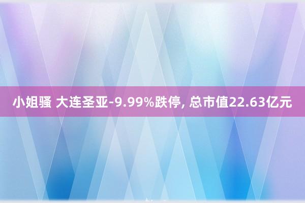 小姐骚 大连圣亚-9.99%跌停， 总市值22.63亿元