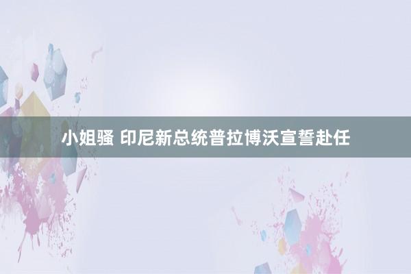 小姐骚 印尼新总统普拉博沃宣誓赴任