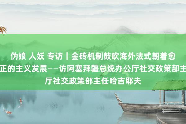 伪娘 人妖 专访｜金砖机制鼓吹海外法式朝着愈加公说念刚正的主义发展——访阿塞拜疆总统办公厅社交政策部主任哈吉耶夫