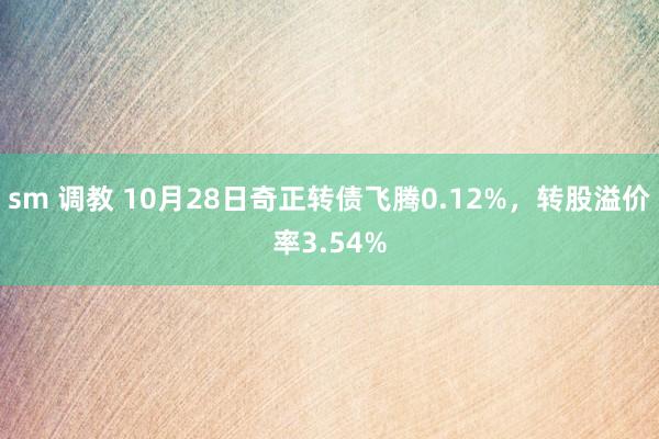 sm 调教 10月28日奇正转债飞腾0.12%，转股溢价率3.54%