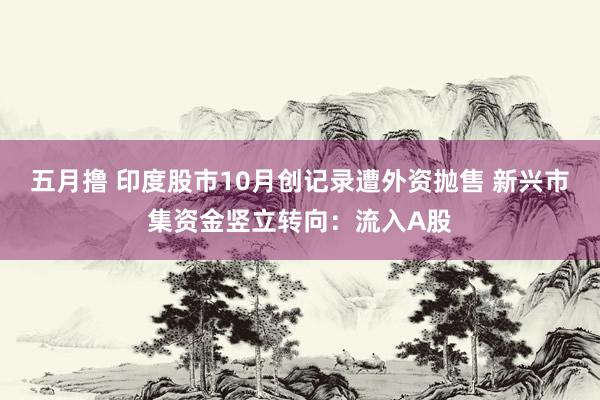 五月撸 印度股市10月创记录遭外资抛售 新兴市集资金竖立转向：流入A股