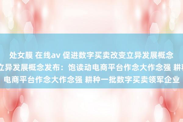 处女膜 在线av 促进数字买卖改变立异发展概念发布 促进数字买卖改变立异发展概念发布：饱读动电商平台作念大作念强 耕种一批数字买卖领军企业