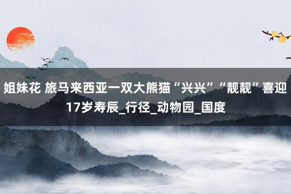 姐妹花 旅马来西亚一双大熊猫“兴兴”“靓靓”喜迎17岁寿辰_行径_动物园_国度